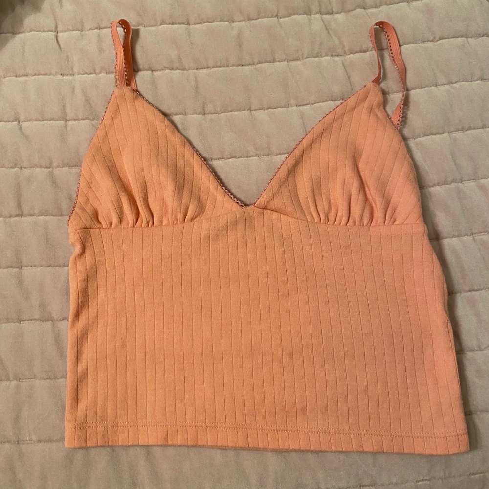 coral crop top